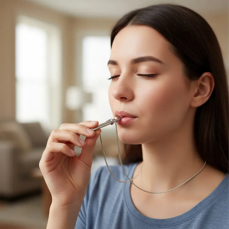 Exhale Through Vora (8–10 seconds)