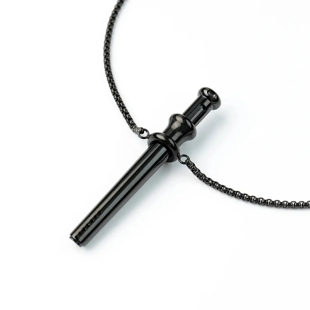 Vora Pendant in Black for anxiety relief and mindful breathing