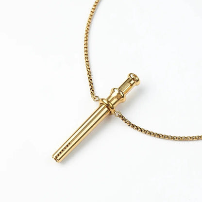 Vora Pendant in Gold for anxiety relief and mindful breathing