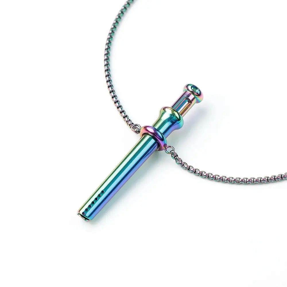Vora Pendant in rainbow color for anxiety relief and mindful breathing